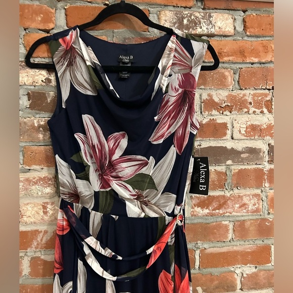 Alexa B Nites Floral Dress Size 4 - Picture 2 of 8